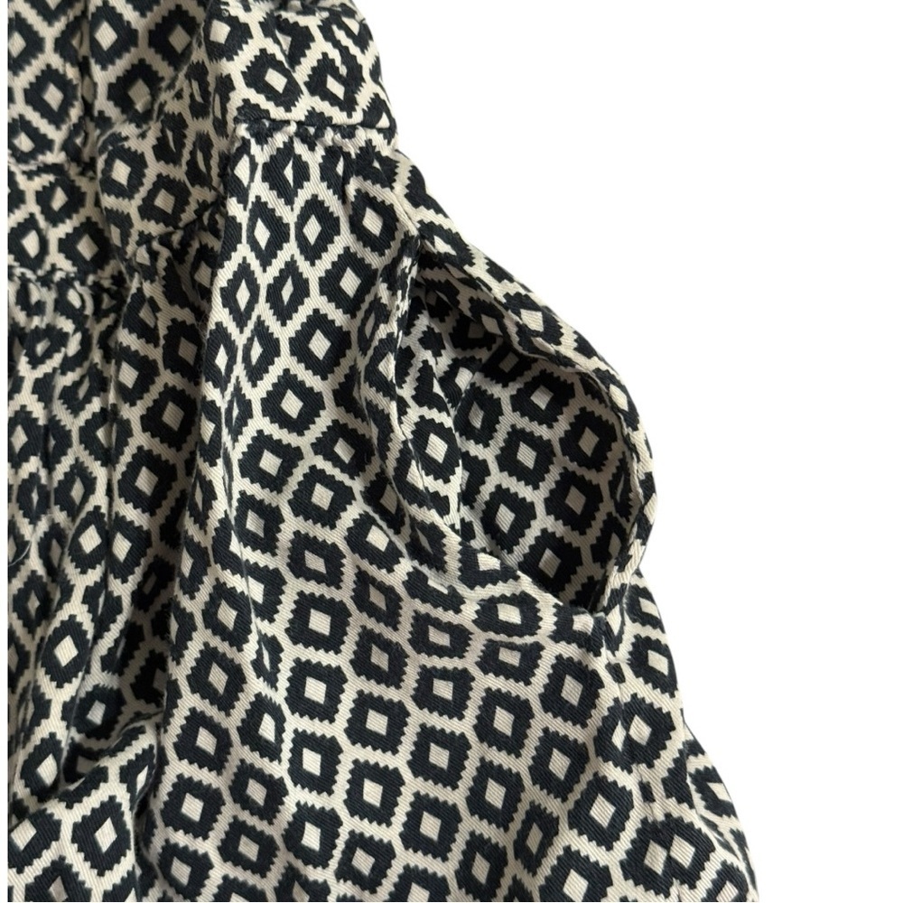 Carter’s Toddler Girl Black White Diamond Print Dress 5T Long Sleeve - Picture 3 of 6